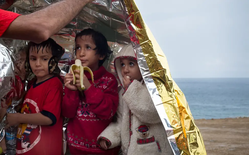 Gerettete Flüchtlingskinder in Griechenland | © UNICEF/Gilbertson G20: Gerettete Flüchtlingskinder in Griechenland