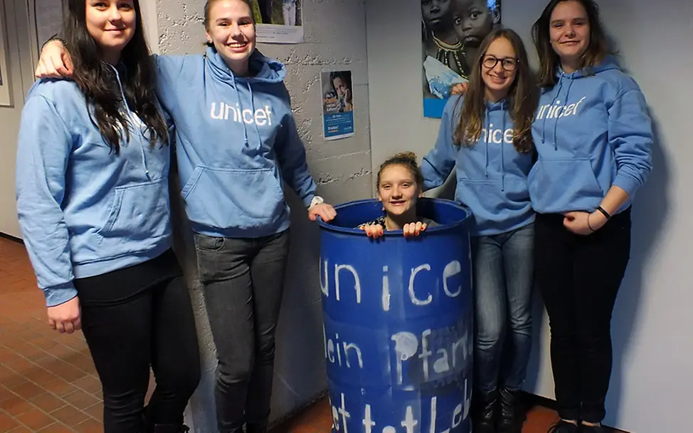 Pfandaktion des JuniorTeams Celle | © UNICEF/DT2016/JT Celle Pfandaktion des JuniorTeams Celle