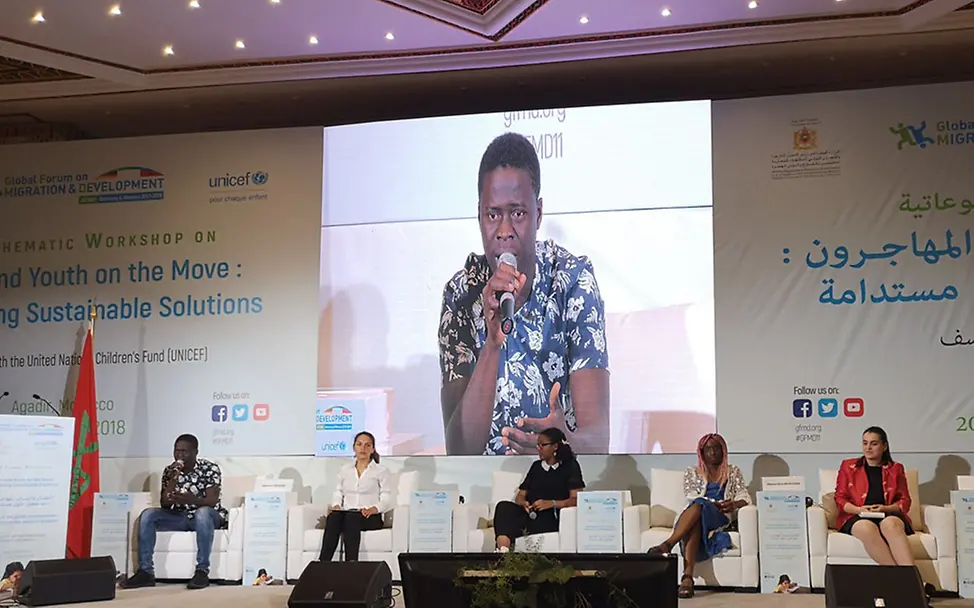 Die Jugenddeligierten zeigten sich besonders engagiert. | © privat GFMD: Gruppe der Jugenddeligierten