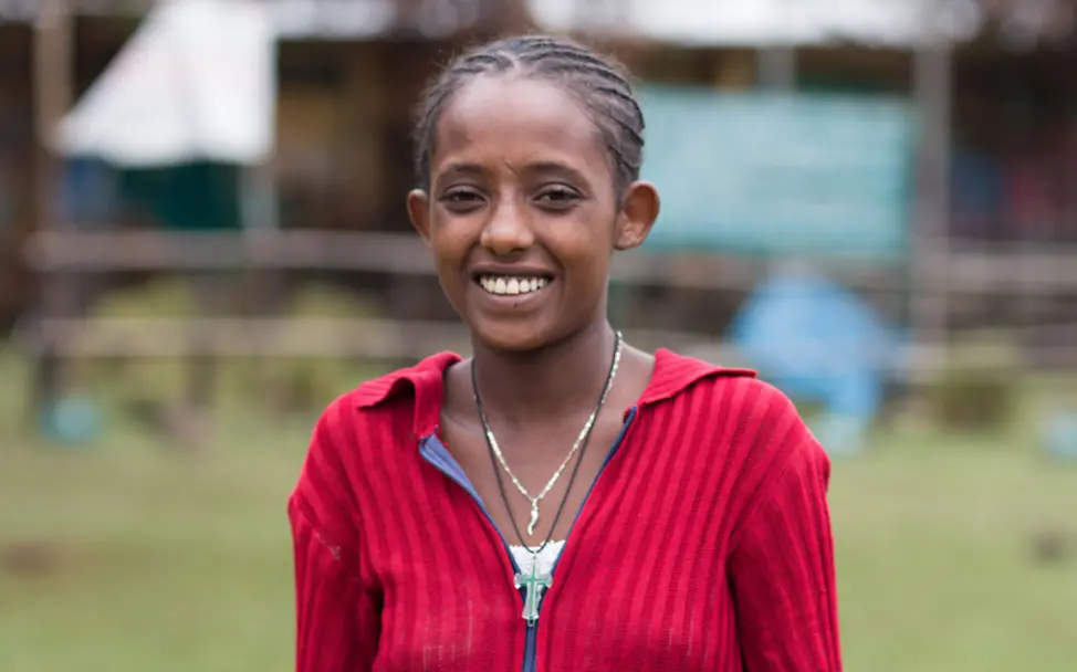 Genet lernt in einer Kampagne offen über Menstruation zu sprechen | © UNICEF/UN064405/Tadesse Genet hat gelernt ganz offen über Menstruation zu sprechen