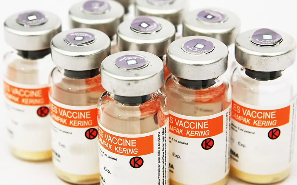 Masern-Schutzimpfung: Impfstoffe retten Kinderleben. | © UNICEF Impfungen Baby: Masern-Impfstoffe schützen ab einem frühen Lebensmonat vor der lebensgefährlichen Krankheit.