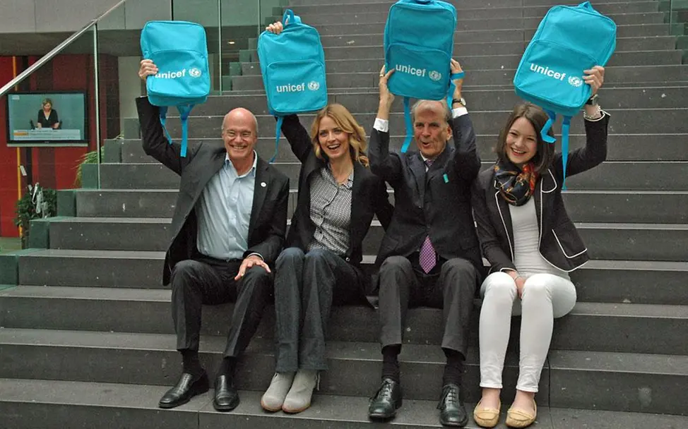 Pressekonferenz Pressekonferenz anlässlich des Reports zum 60. Geburtstag des Deutschen Komitees für UNICEF (© UNICEF DT/2013/Kristina Müller)