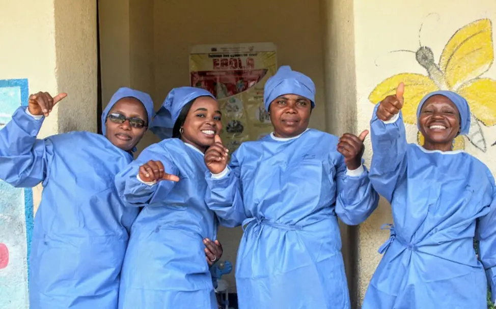Ebola im Kongo: Gesundheitshelferinnen feiern das Ende eines Ausbruchs | © UNICEF/Wenga Ebola im Kongo: Gesundheitshelferinnen feiern das Ende eines Ausbruchs