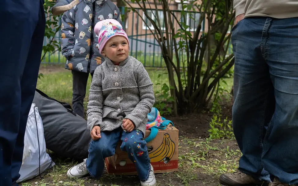 Tausende Menschen wurden durch die Angriffe vertrieben | UNICEF/Filippov Angriffe in der Ukraine