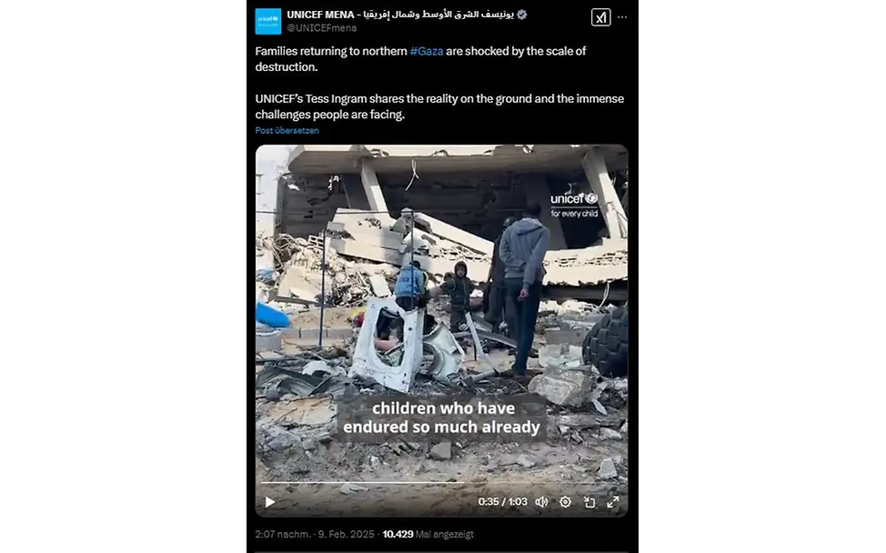 Tweet und Video | UNICEF Tweet und Video Tess Ingram