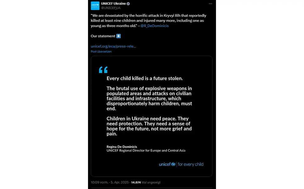 Tweet UNICEF Ukraine Tweet UNICEF Ukraine