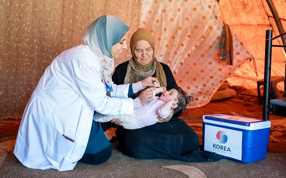 Polio-Impfungen in Jordanien | UNICEF/Al-Safadi Polio-Impfungen in Jordanien