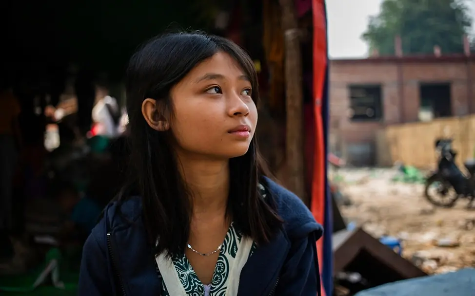 Yati (13) in Mandalay, Myanmar. | © UNICEF/Htet Auswirkungen des Konflikts im Nahen Osten: Yati (13) in Mandalay, Myanmar.