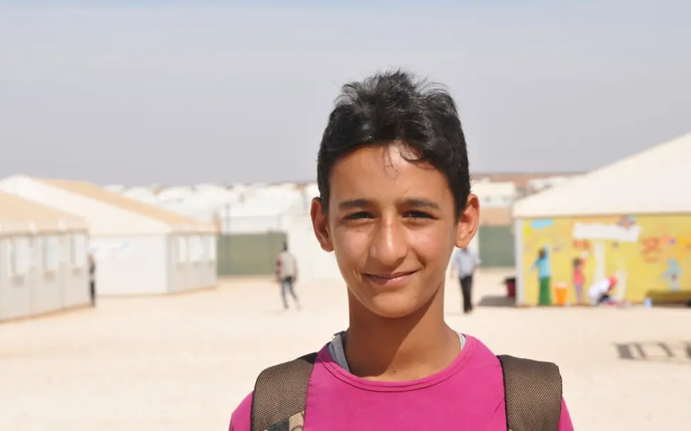 Mohammed im Flüchtlingscamp Azraq | © UNICEF DT/Charbonneau Mohammed im Flüchtlingscamp Azraq