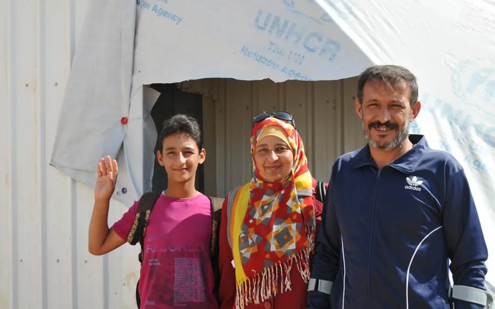 Mohammed mit Familie | © UNICEF DT/Charbonneau Syrische Flüchtlinge: Mohammed mit Familie