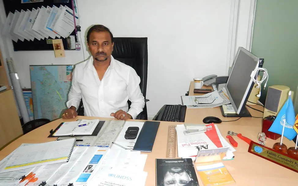 Sicherheitsbeauftragter Lalith Gunasiri Kiriella | © UNICEF DT/Beate Jung Sri Lanka: UN-Sicherheitsbeauftragter Lalith Gunasiri Kiriella