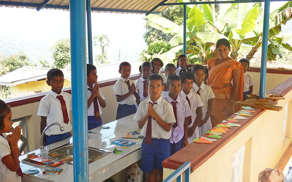 Der Werkraum der Thispanekanda Grundschule. | © UNICEF DT/2015/Beate Jung Sri Lanka: Der Werkraum der Thispanekanda Grundschule.
