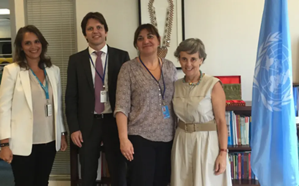 Gruppenbild mit Marta Santos Pais | © Ekin Deligöz Ekin Deligöz mit Marta Santos Pais