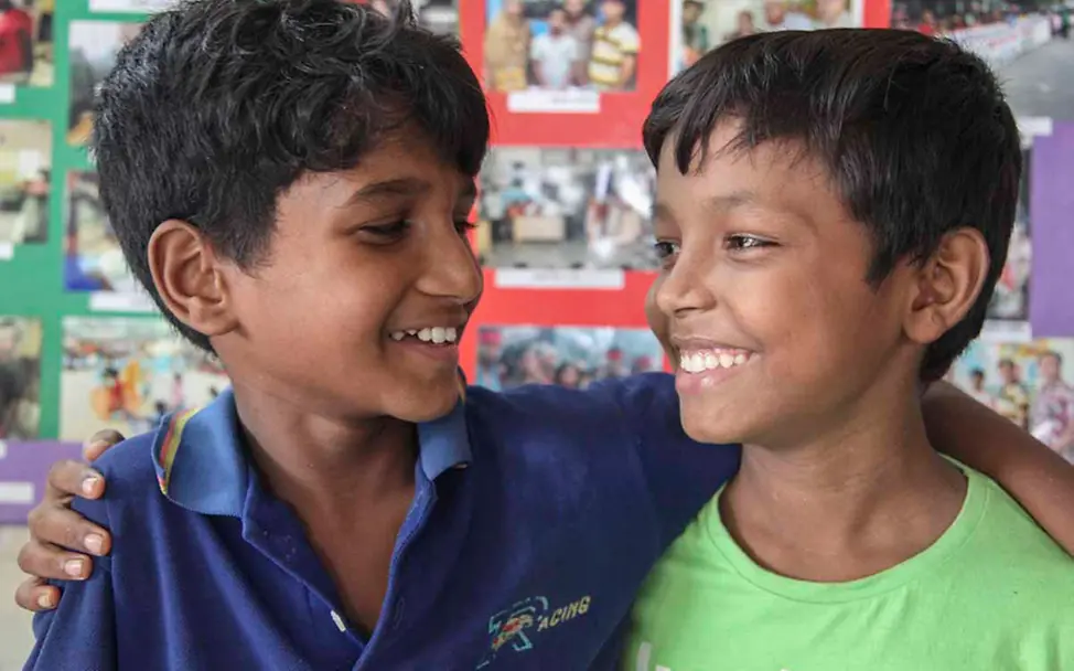 Sicherheit für Straßenkinder: Milon hat im Kinderzentrum neue Freunde gefunden. © UNICEF/DT2012/Silke Fock-Kutsch Sicherheit für Straßenkinder: Milon hat im Kinderzentrum neue Freunde gefunden.