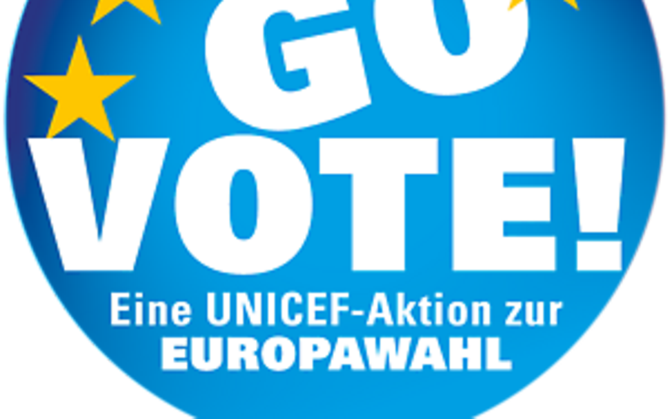 Eine UNICEF-Aktion zur EU-Wahl am 9.6.