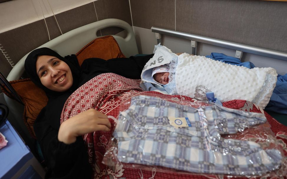 Gaza schwangere Mutter im Krankenhaus